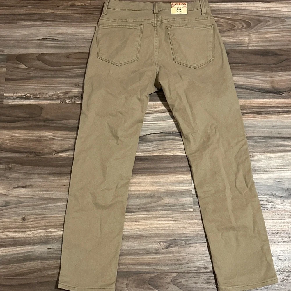 Devil Dog Dungarees Jeans Pants Mens 30x30 Slim Regular Waist Khaki DD2006